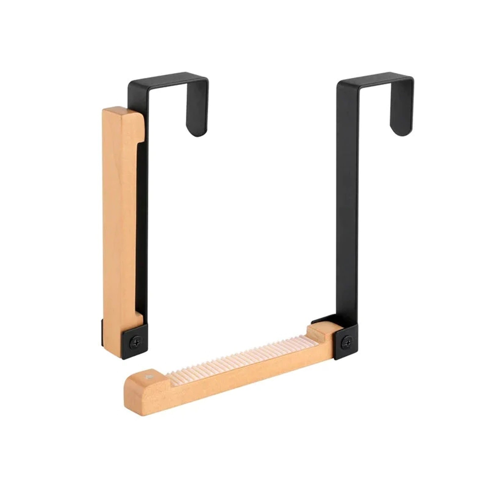 thumbnail image 2 of Plegable de madera sobre la puerta ganchos de madera maciza puerta gancho de abrigo sin fisuras estante de almacenamiento, 2 of 2